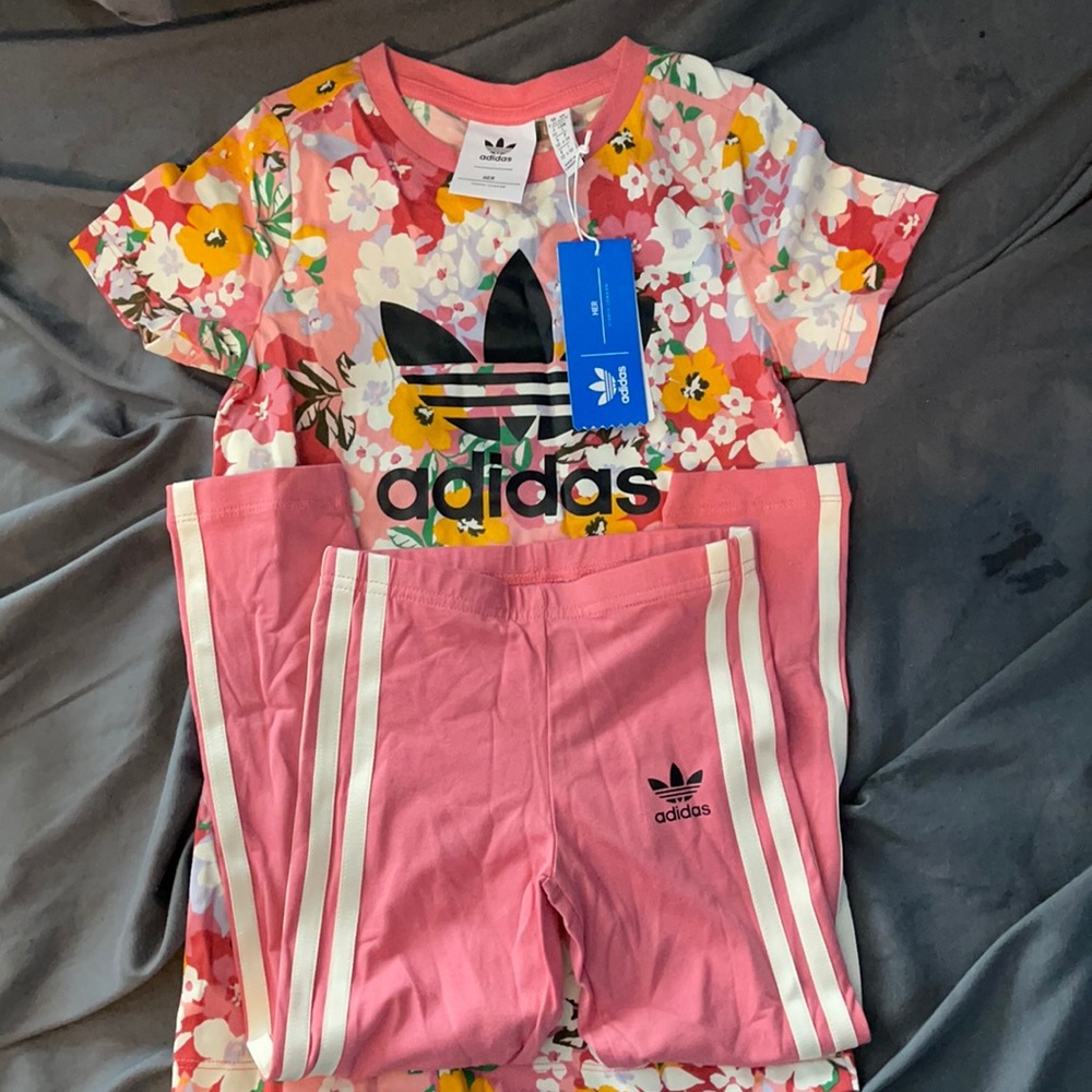Adidas tee dress set